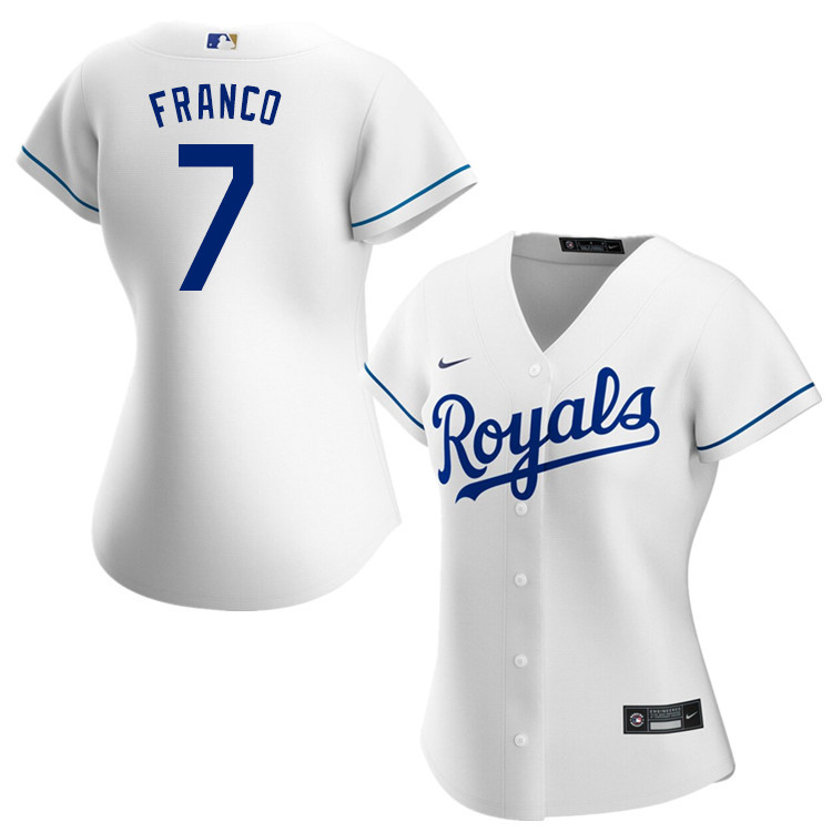 Nike Women #7 Maikel Franco Kansas City Royals Baseball Jerseys Sale-White